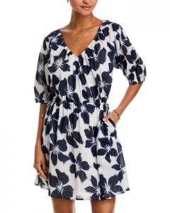 Хаки мини-платье Hazel Velvet by Graham & Spencer, мультиколор