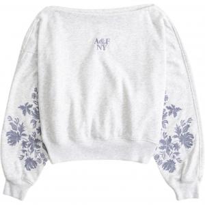 Свитшот женский Abercrombie＆Fitch, светло-серый