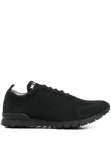 Вязаные кеды на шнуровке Kiton, черный