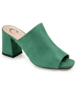 Женские сандалии Adelaide на квадратном каблуке Journee Collection, зеленый