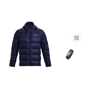 Куртки и пальто мужские синие, с браслетом выживания Under Armour, синий (с браслетом выживания)