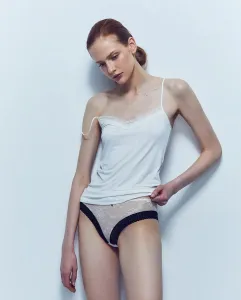 Футболка с кружевной отделкой Sfera, белый