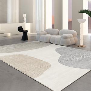 Budis Ковер 160х230 см для гостиной/спальни в японском стиле, звукоизоляционный, светлый, минимализм, Fuguang01