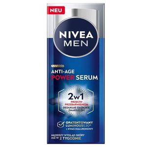 Men Anti-Age Power Serum 2в1 интенсивная сыворотка против обесцвечивания 30мл Nivea