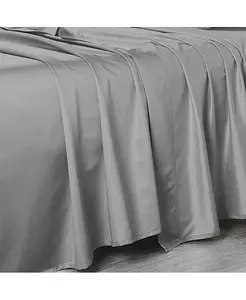 Простыня из плотного хлопка с плотностью 800 нитей, только США, размер King Egyptian Linens, gray