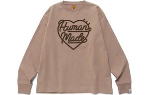 Футболка с длинными рукавами Heart HUMAN MADE, коричневый