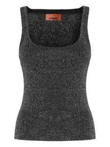 Майка с круглым вырезом и металлическим эффектом Missoni, серебяный