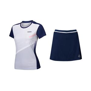 Kawasaki Юбка-комплект женская бело-голубая