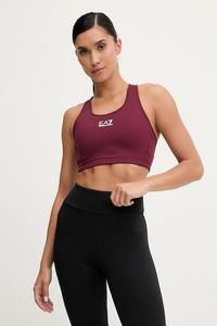 Спортивный бюстгальтер Ea7 Emporio Armani, бордовый