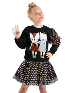 Denokids Юбка из тюля черного цвета