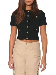 Кардиган Louise в рубчик Walter Baker, черный