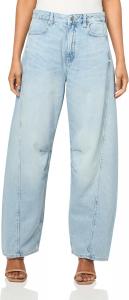 BOSS Женские джинсы Barrel Leg Bleached Denim, Bleached Blue