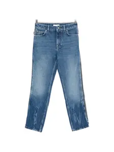 Укороченные джинсы с молнией Rabanne, синий