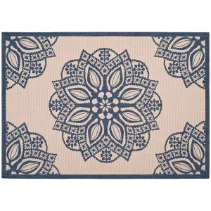 Внутренний ковер с цветочным медальоном для двора и улицы Safavieh, мультиколор, 199x290 см