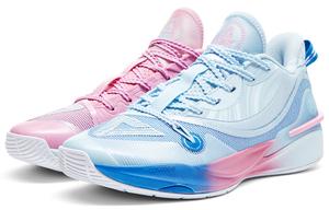 Баскетбольные кроссовки мужские с низким верхом белые/розовые/синие Peak