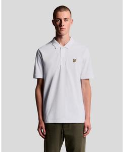 Мужская однотонная рубашка поло Lyle & Scott, White