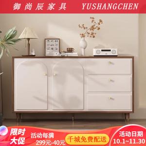 Yu Shangchen Комод 100х40х80 см для спальни и гостиной из массива дерева, 5 ящиков, настенный, французский стиль, цвет walnut