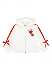 Худи из джерси Monnalisa, белый