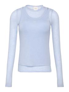 Calvin Klein Jeans Лонгслив в светло-голубом цвете