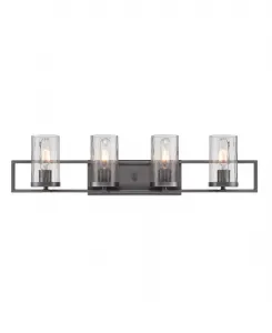 Светильник для ванной Elements 4 Light Bath Bar Designers Fountain, угольно-серый