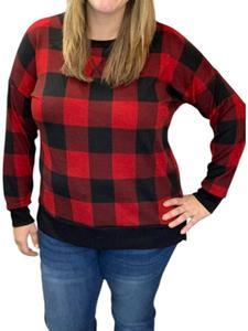 Футболка Weekender в клетку красного цвета honeyme