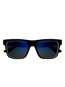 Солнцезащитные очки в прямоугольной оправе Gucci Eyewear, черный