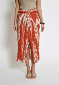 Юбка А-силуэта DSMELANIE HIGH WAISTED MIDI - Wrap skirt Desires, красный