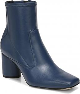 Женские ботильоны FOWT Go Go с квадратным носком, носочные, на высоком массивном каблуке, короткие с боковой молнией, мягкие, до середины икры, зимние и осенние, для улицы, повседневного ношения, офиса и поездок. Размеры 4-16 US, Blue