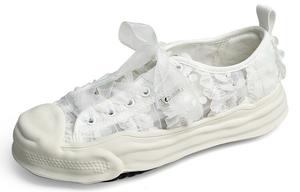 Кеды, скейтборд обувь женская низкая белый Joy&Mario