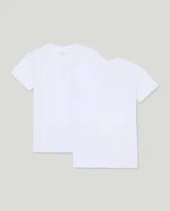 Набор из 2 базовых футболок с коротким рукавом для мальчика Cotton Juice, белый