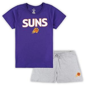 Женский комбинированный набор Phoenix Suns: футболка и шорты plus size, цвет purple/heather gray Unbranded