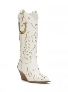 Женские сапоги Zembitti ярко-белого цвета Jessica Simpson