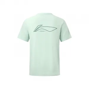 Li-Ning T Shirts Unisex Floating Aqua Green Crew Neck