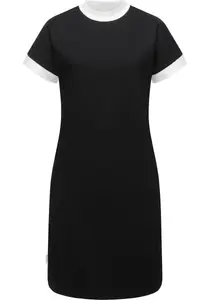 Платье-рубашка в стиле рэгвир "Katchi Solid", стильное летнее платье в стиле рубашки Ragwear, черный