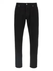 Джинсы с пятью карманами и логотипом DOLCE & GABBANA, черный