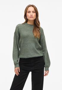 Джемпер VILA VIVIOLI CREW NECK BALLON, Laurel Wreath Melange/Light Green