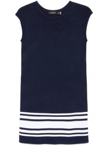 Короткое платье с полосками от Lauren Ralph Lauren, синий