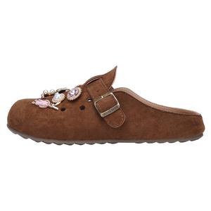 Закрытые тапочки для женщин XMISTUO, коричневый