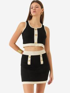 Bianco Lucci Вязаный топ, мультиколор