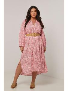 Длинное платье Curvy Lady, розовый