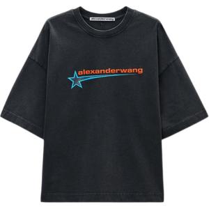 Футболка с принтом Alexander Wang, черный