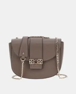 Сумка через плечо с магнитным застежкой Guess, светло-серый