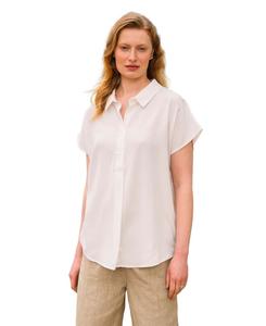 Женская блузка с коротким рукавом свободного кроя Celtic & Co, Chalk