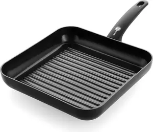 Сковорода-гриль 28 см - керамическое антипригарное покрытие - подходит для ежедневного использования Markenlos