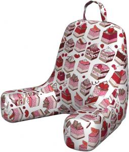 Наволочка для подушки для чтения Ambesonne с изображением кусочков вкуснейшего торта с разными вкусами: клубника, шоколад, кулинарное искусство, мягкая набивная наволочка для кровати, маленький размер, разноцветная., Multicolor