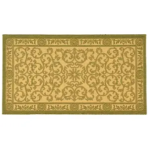 Ковер для улицы и дома с виноградной лозой в оливковом цвете Safavieh, 244x336 см