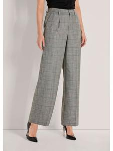 MADELEINE Широкие брюки в клетку «Глен» серого/многоцветного цвета