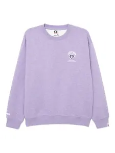 Толстовка с нашивкой-логотипом Aape By A Bathing Ape, фиолетовый