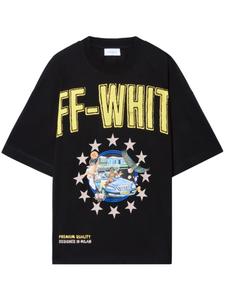 Off-White футболка Fresco Star Over, черный