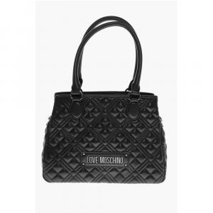 Сумка LOVE из стеганой искусственной кожи со съемным плечевым ремнем Moschino, черный